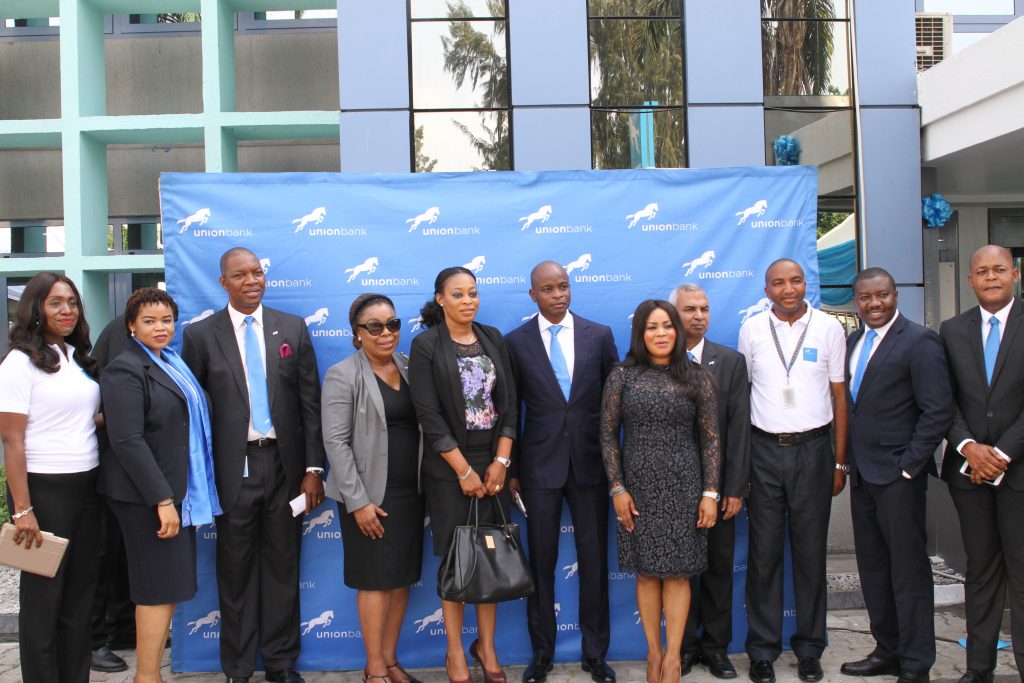 Union Bank officials at the branch launch in Victoria Island