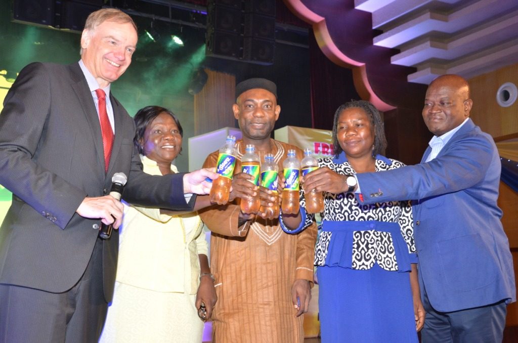 Managing Director, The La Casera Company (Tlcc) Plc, Mr Roland Ebelt; Deputy Director Codex, Standard Organisation Of Nigeria, Son, Dr Omolara Okunlola; Director, Manufacturer Association Of Nigeria, Man, Mr Joseph Emoleke; Head Of Unit Food Codex, Son, Mrs Emordi Helen And Director, Tlcc, Mr Bayo Adeleke At The La Casera Apple Drink Fresh New Look Launch Event In Lagos.